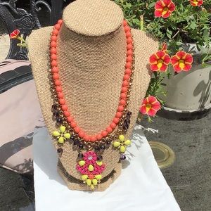 Multi color Statement Summer Necklace